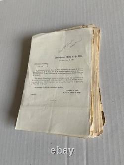 CIVIL War General Orders Lot Of 35 Tenn Missouri Virginia DC Court Martial Etc