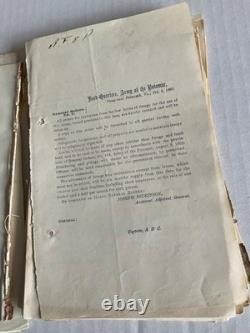 CIVIL War General Orders Lot Of 35 Tenn Missouri Virginia DC Court Martial Etc