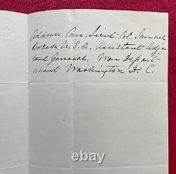 CIVIL War General Samuel Breck -wife's 1865 Letter Re Railroad Stock Shares
