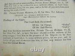CIVIL War General Thomas Wood 1st Ohio Order Chattanooga Tennessee Siege 1863 CIVIL War General Thomas Wood 1st Ohio Order Chattanooga Tennessee Siege 1863