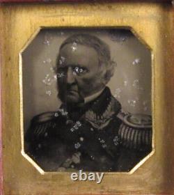 CIVIL War General Winfield Scott. Framed Tintype