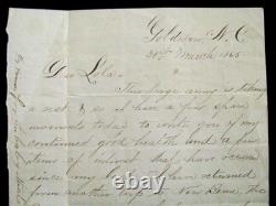 CIVIL War Goldsboro North Carolina 12th New York Cavalryman Letter March 31 1865