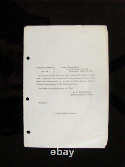 CIVIL War Illinois General John A Logan 15th Corp Command Order 1863
