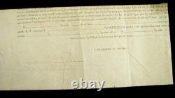 CIVIL War Indiana General William P Benton Sgd Invoice Vicksburg 1863
