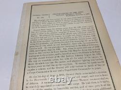 CIVIL War Indiana Union General Jefferson C Davis Us Army Mourning Eulogy 1879