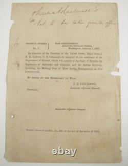 CIVIL War Iowa General Samuel R Curtis Command Order 1864