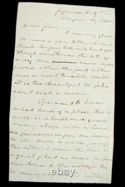 CIVIL War Jefferson City Missouri 1860 Letter General Alexander S Diven