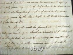 CIVIL War Kentucky Brigade Illinois Organizing Infantry Regiments Letter