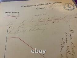 CIVIL War Knoxville Tennessee 1865 General Stoneman Ordnance Usct Transfer 1753