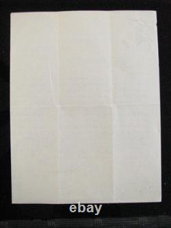 CIVIL War Louisiana Confederate Reunion Letter Sgd By Wirt Adams Cavalry Vet
