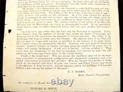 CIVIL War Louisiana General Banks Command Order 1862