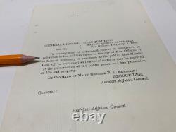 CIVIL War Louisiana General Order 1866 General Sheridan Martial Law New Orleans