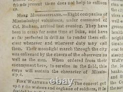 CIVIL War Memphis Tennessee Daily Appeal Confederate Newspaper 1861