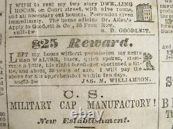 CIVIL War Memphis Tennessee Daily Appeal Confederate Newspaper 1861