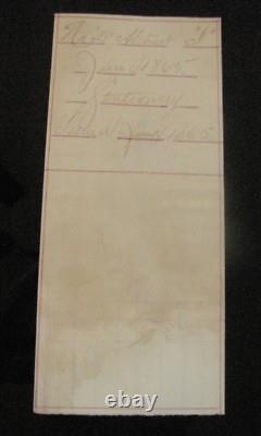 CIVIL War Minnesota General CC Andrews Mobile Alabama Signed Requisition 1865