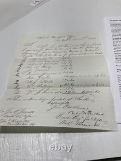 CIVIL War Nurses Paylist Montpelier Vt Army Hospital Sgn Gen Rs Satterlee 1879