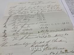 CIVIL War Nurses Paylist Montpelier Vt Army Hospital Sgn Gen Rs Satterlee 1879