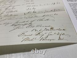 CIVIL War Nurses Paylist Montpelier Vt Army Hospital Sgn Gen Rs Satterlee 1879