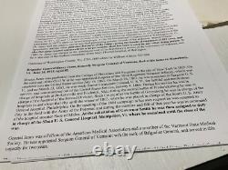 CIVIL War Nurses Paylist Montpelier Vt Army Hospital Sgn Gen Rs Satterlee 1879