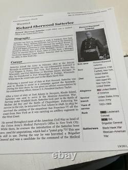 CIVIL War Nurses Paylist Montpelier Vt Army Hospital Sgn Gen Rs Satterlee 1879