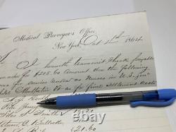 CIVIL War Nurses Paylist Montpelier Vt Army Hospital Sgn Gen Rs Satterlee 1879