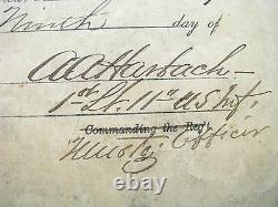 CIVIL War Pennsylvania Discharge Signed By General