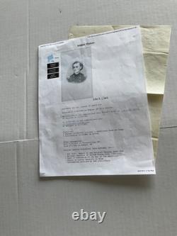 CIVIL War Petition To Abraham Lincoln Promote Col John Clark 1863 Brevet General