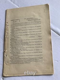 CIVIL War Pow Exchange Order Generals Reynolds Tilman Buckner 1862 & Officers