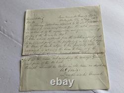 CIVIL War Rebel Horses & Loyal Citizens Orders Sgn General Miegs Hand Written