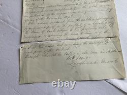CIVIL War Rebel Horses & Loyal Citizens Orders Sgn General Miegs Hand Written