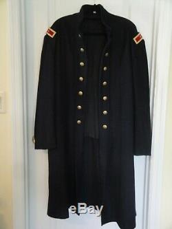 CIVIL War Reenactment Union Wool Brigadier General Artillery Frock Coat Size 46