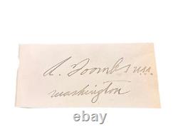 CIVIL War Robert Toombs Clipped Signature Confederate General -us Senator