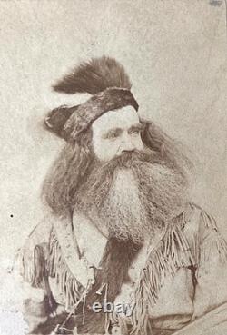 CIVIL War Seth Kinman California Mountain Man Hunter & Trapper 1864 CDV Photo