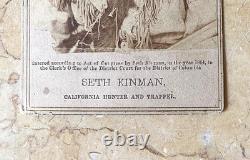 CIVIL War Seth Kinman California Mountain Man Hunter & Trapper 1864 CDV Photo