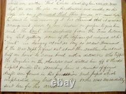 CIVIL War Soldier Letter- A Counterfeit General Arrested 1865