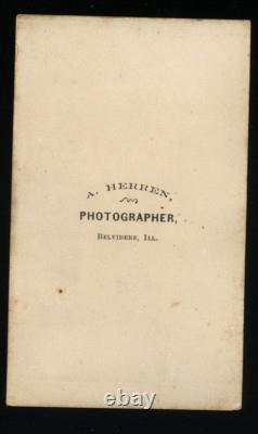 CIVIL War Soldier Union Colonel Thomas W Humphrey 95th Illinois Kia CDV Photo