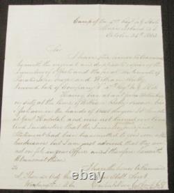 CIVIL War South Carolina Morris Island Dead Soldiers 47th New York Letter 1863
