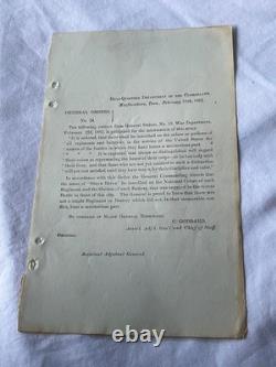 CIVIL War Stone River Battle Flags Order Murfreesboro 1863 By General Rosecrans