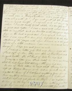 CIVIL War Sybertsville Penn 1861 Letter Re Brothers In Action At Beaufort Sc