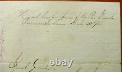 CIVIL War Texas Army Of The Rio Grande Clarksville Texas Surgeon's Order 1865