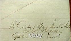 CIVIL War Texas Army Of The Rio Grande Clarksville Texas Surgeon's Order 1865