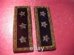 CIVIL War Union 3 Star General Shoulder Board Straps Used