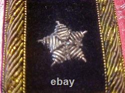 CIVIL War Union 3 Star General Shoulder Board Straps Used