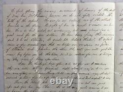 CIVIL War Union Letter 80th Ohio Vols. Detailing Death Of General Mcpherson 1864