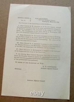 CIVIL War Us Grant Command Of The Armies Of The Us 1864 General Order