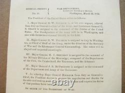 CIVIL War Us Grant Command Of The Armies Of The Us 1864 General Order