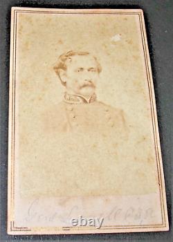 CONFEDERATE CDV of GENERAL MANSFIELD LOVELL COMMANDER OF NEW ORLEANS when FELL