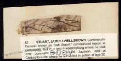 CSA Civil War Confederate General James Ewell Brown Jeb Stuart Autograph 92882