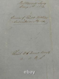 CSA Confederate General William E. Jones Civil War KIA Signed Autograph PSA Slab