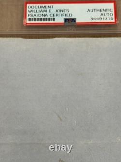 CSA Confederate General William E. Jones Civil War KIA Signed Autograph PSA Slab